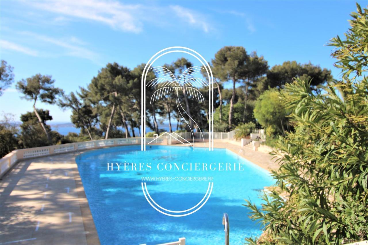 Апартаменты T3 Standing-Splendide Vue Mer - Piscine Parking By Hc Йер Экстерьер фото