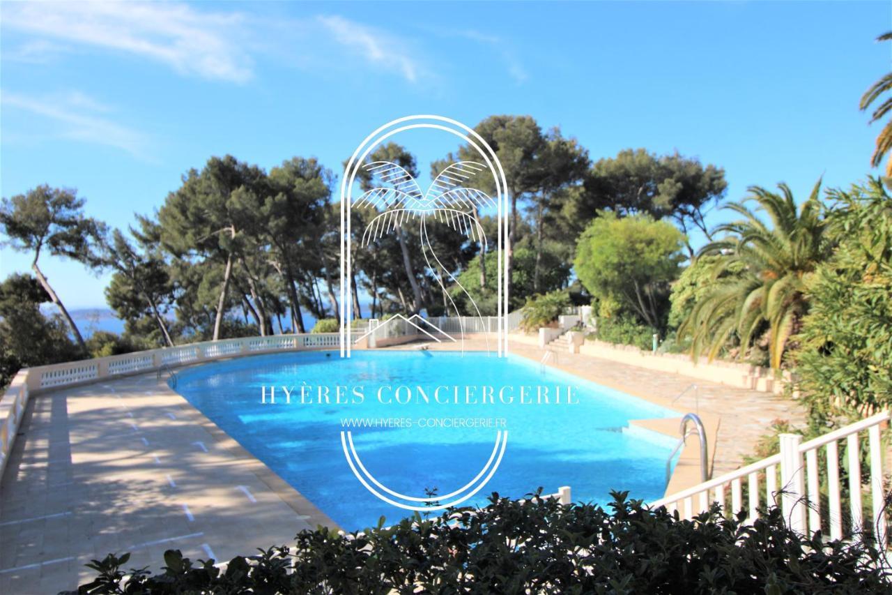 Апартаменты T3 Standing-Splendide Vue Mer - Piscine Parking By Hc Йер Экстерьер фото